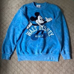 Cut blue Disney sweatshirt very soft and fuzzy!!